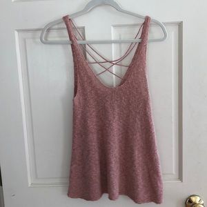 American Eagle Pink Knitted Tank Top